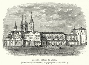 Ancient Abbey of Cluny by French School
