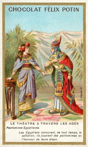 Ancient Egyptian pantomime by French School