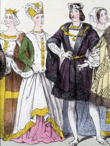 Anne of Brittany and Charles VIII - in 