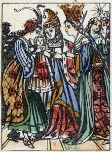 Anonymous illustration for “Sleeping Beauty”, tale by Charles Perrault. Wood engraving of Imaging Pellerin - Epinal, late 19th century.