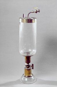 Apparatus for studying gas, designed by Antoine Laurent de Lavoisier