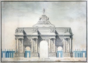 Arc de Triomphe, c.1810 by French School