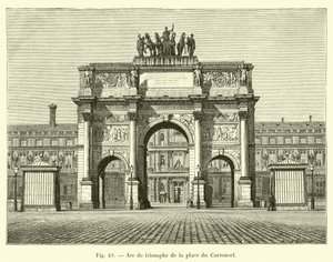 Arc de Triomphe of the Place du Carrousel by French School