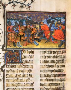 Armee Fighter, Miniature Taken from the Manuscript of Francesco Petrarca 