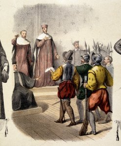 Arrest of Achilles de Harley, French magistrate (1536-1619) by French School