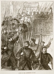 Arrest of the Archbishop of Paris, March 1871, illustration from Cassells History of the War between France and Germany, 1870-1871 by French School