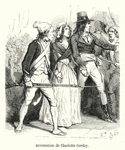 Arrestation de Charlotte Corday by French School
