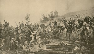 Arrival of Bavarian troops before Paris, Franco-Prussian War, September 1870 by French School
