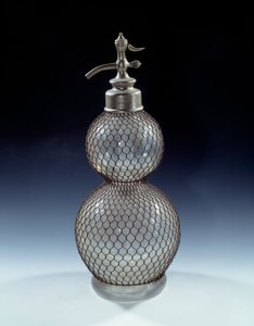 Glass siphon, 20th century by French School
