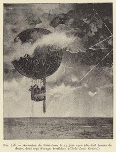 Ascension of Saint-Louis on June 17, 1900 (eighteen hours of duration, including seven of terrible storms) by French School