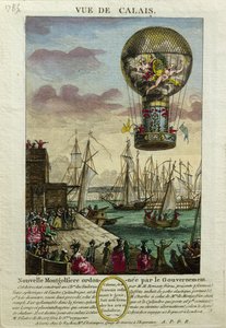 Ascent of a Mongolfiere Hot Air Balloon at Calais