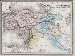 Asia Minor, Armenia, Mesopotamia, Assyria and Syria in Antiquity - Plate Extracted from 