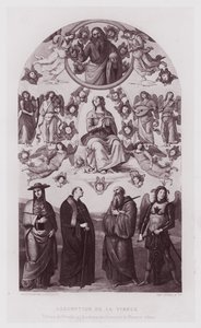 Assumption of the Virgin, Painting by Perugino at the Academy of Fine Arts in Florence