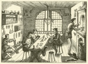 Workshop of Etienne de Laulne, Known as Stephanus, Goldsmith of the Sixteenth Century (engraving) by French School