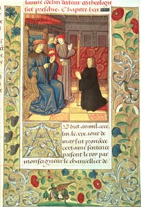Jacques Coeur (c.1395-1456) before Charles VII (1403-61) c.1390-1453 by French School