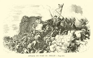 Attack on Fort St. Philip by French School
