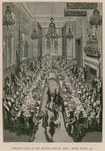 Banquet given at the Spanish Embassy, Paris (after Scotin, 1707)