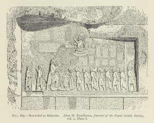 Bas-Relief at Behistun by French School