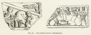 Bas-reliefs found at Montmartre