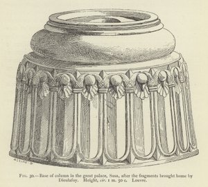 Base of Column in the Great Palace, Susa, after the Fragments Brought Home by Dieulafoy, Louvre