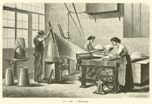 Bastissage (engraving) by French School