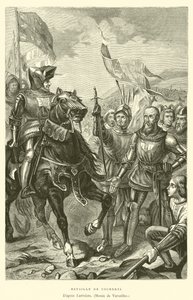 Battle of Cocherel (engraving) by French School