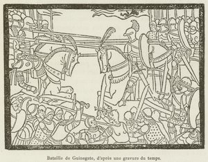 Battle of Guinegate (engraving) by French School