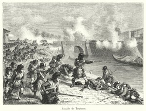 Battle of Toulouse (engraving) by French School