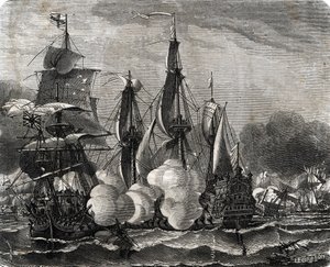 Battle of Bantry Bay Naval Engagement Fought on 11 May 1689, a Week Before the Declaration of the Nine Years