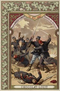 Battle of Gribovo, Greco-Turkish War, 14 May 1897 by French School
