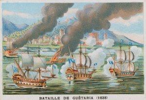 Battle of Guetaria, 1638 by French School