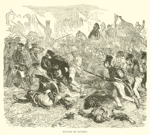 Battle of Lutzen by French School