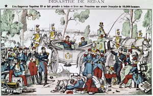 Battle of Sedan in 1870 by French School