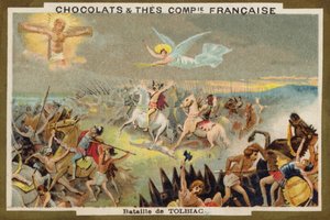 Battle of Tolbiac by French School