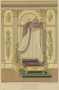 Bed of Napoleon Bonaparte when First Consul, Palace of Compiegne, France by French School