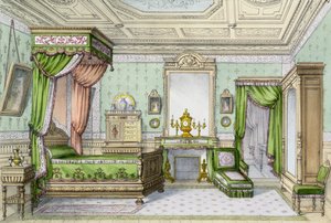 Bedroom in the Renaissance Style by French School