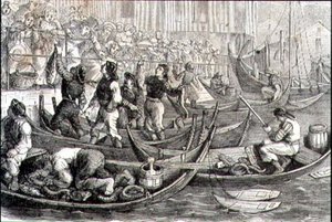Bergen Fish Market in the 1860s