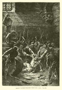 Bishop Gaudri Dragged from the Cask by French School