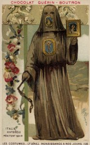 Black Penitent, Italy, 19th Century