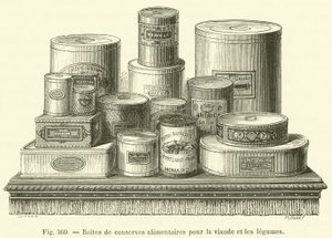 Canned Food for Meat and Vegetables by French School