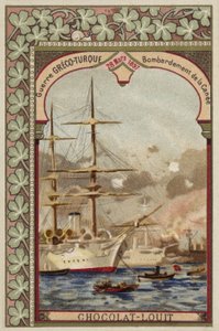 Bombardment of Chania, Crete, Greco-Turkish War, 28 March 1897 by French School