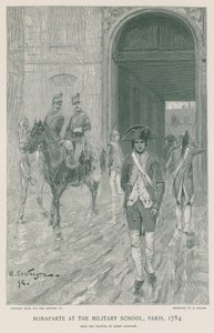 Bonaparte at the Military School by French School