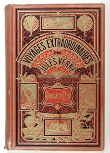 Book Cover of Keraban the Inflexible by Jules Verne, editions Hetzel, 1883 by French School