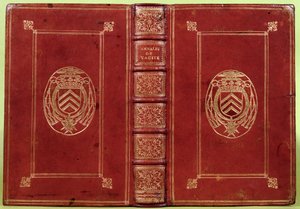 Book cover of the Annals of Tacitus with the coat of arms of Armand-Jean du Plessis, Cardinal Richelieu by French School