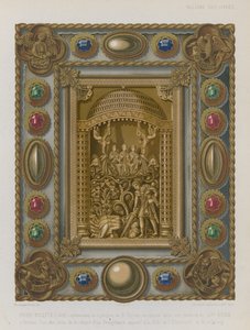 Bookbinding depicting the martyrdom of St Kilian by French School