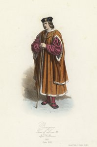 Bourgeois costume, reign of Louis XII of France by French School
