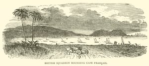 British Squadron rounding Cape Francais
