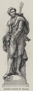 Bronze Statue of Figaro by French School