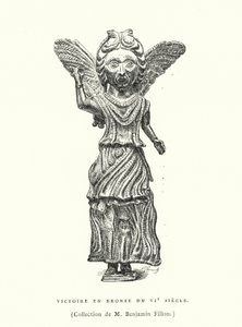 Bronze figure of Victory, 6th Century
