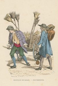 Brush seller and coppersmith